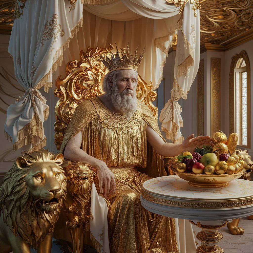 König Midas- alles was er berührte verwandelte sich in Gold