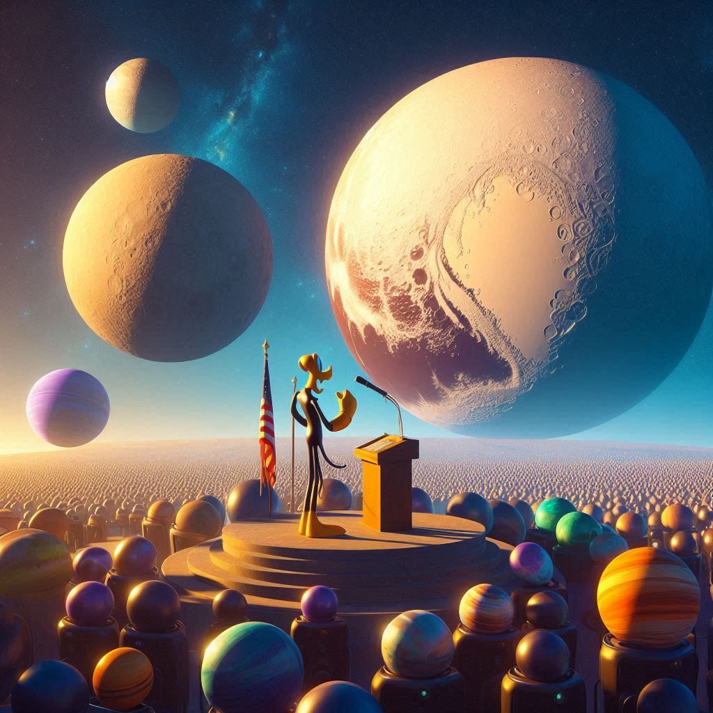 Pluto addresses the planetary assembly