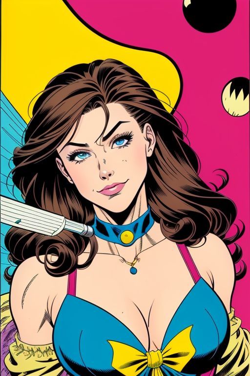 90s Comics Brunette