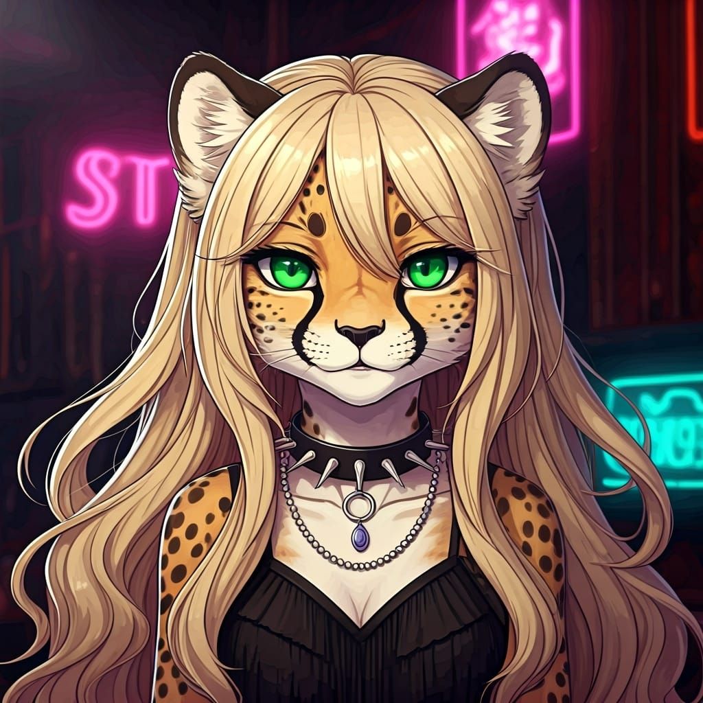 Anime-style Cheetah 