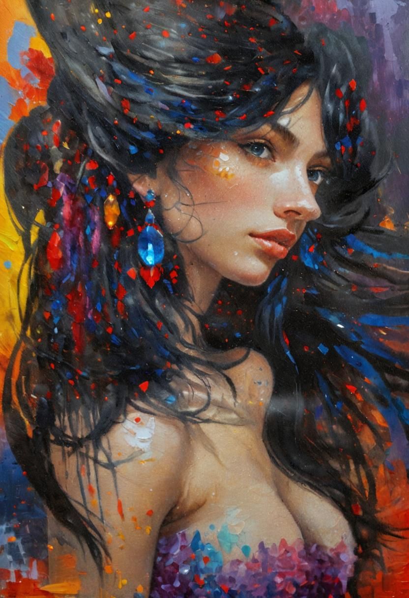 Woman portrait, concept