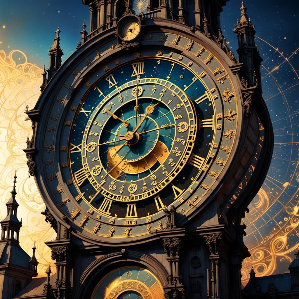 Astronomical Clock  by @somniamea