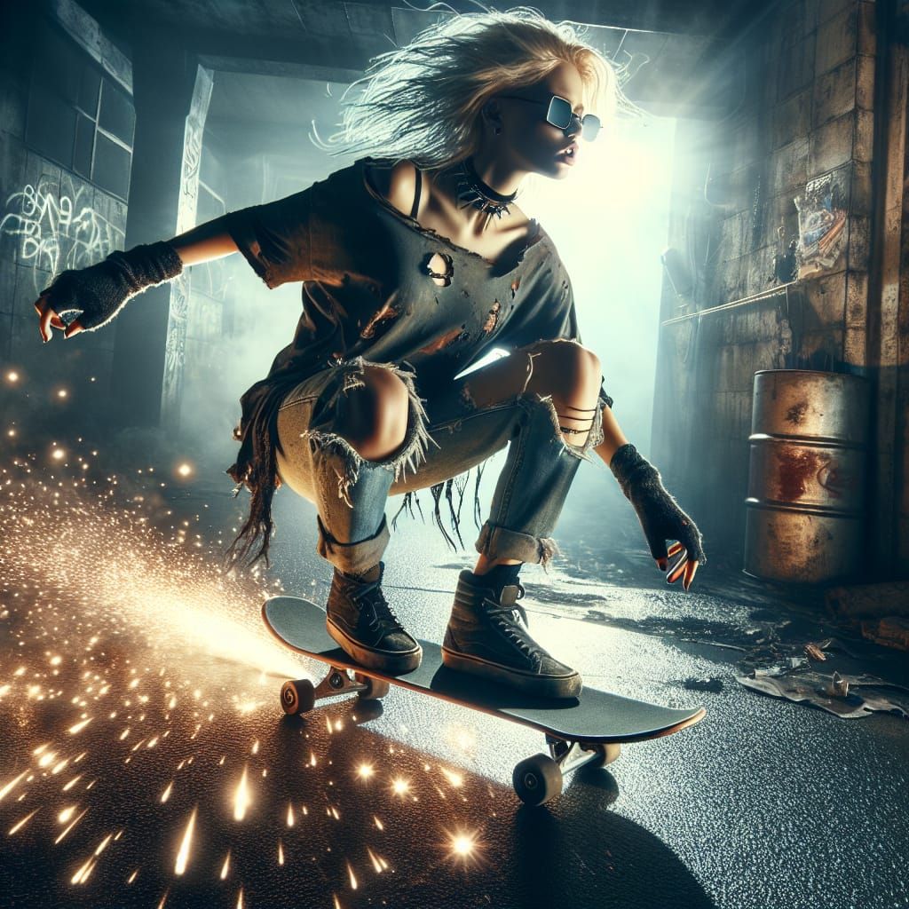 Dedicated boarder girl  by @Vusa