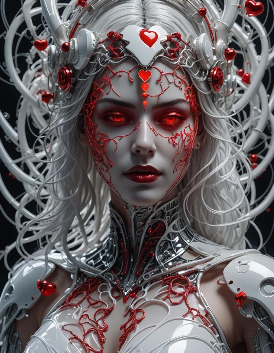 Cyborg Bride 3 - AI Generated Artwork - NightCafe Creator