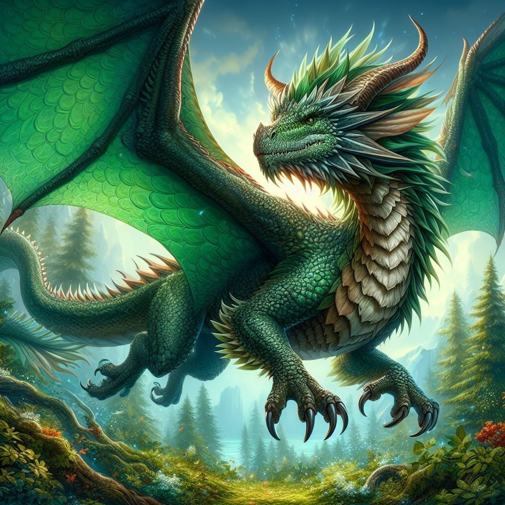 The Green Dragon - AI Generated Artwork - NightCafe Creator