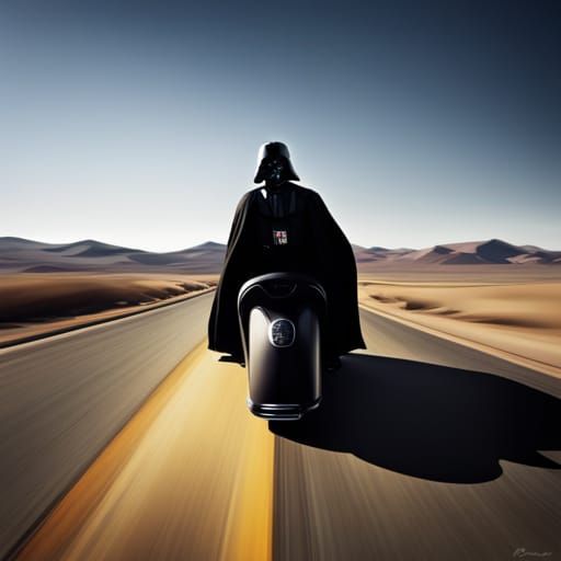 darth vader Drive Route 66 AI Generated Artwork NightCafe Creator