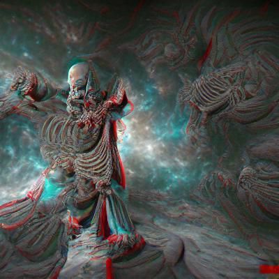 the god of death chalenges the space itself 