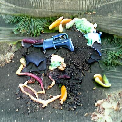 Compost crime scene