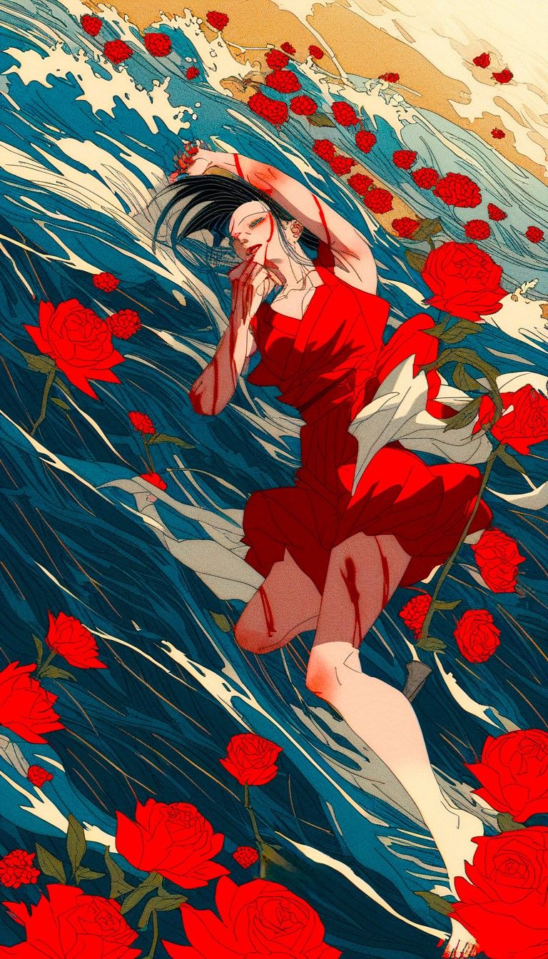 Sin Drenched In Red