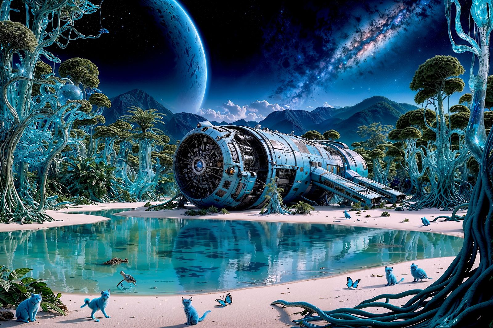 Voyage across the Galaxy #99 (El mundo azul de María Jesus @Azulina)