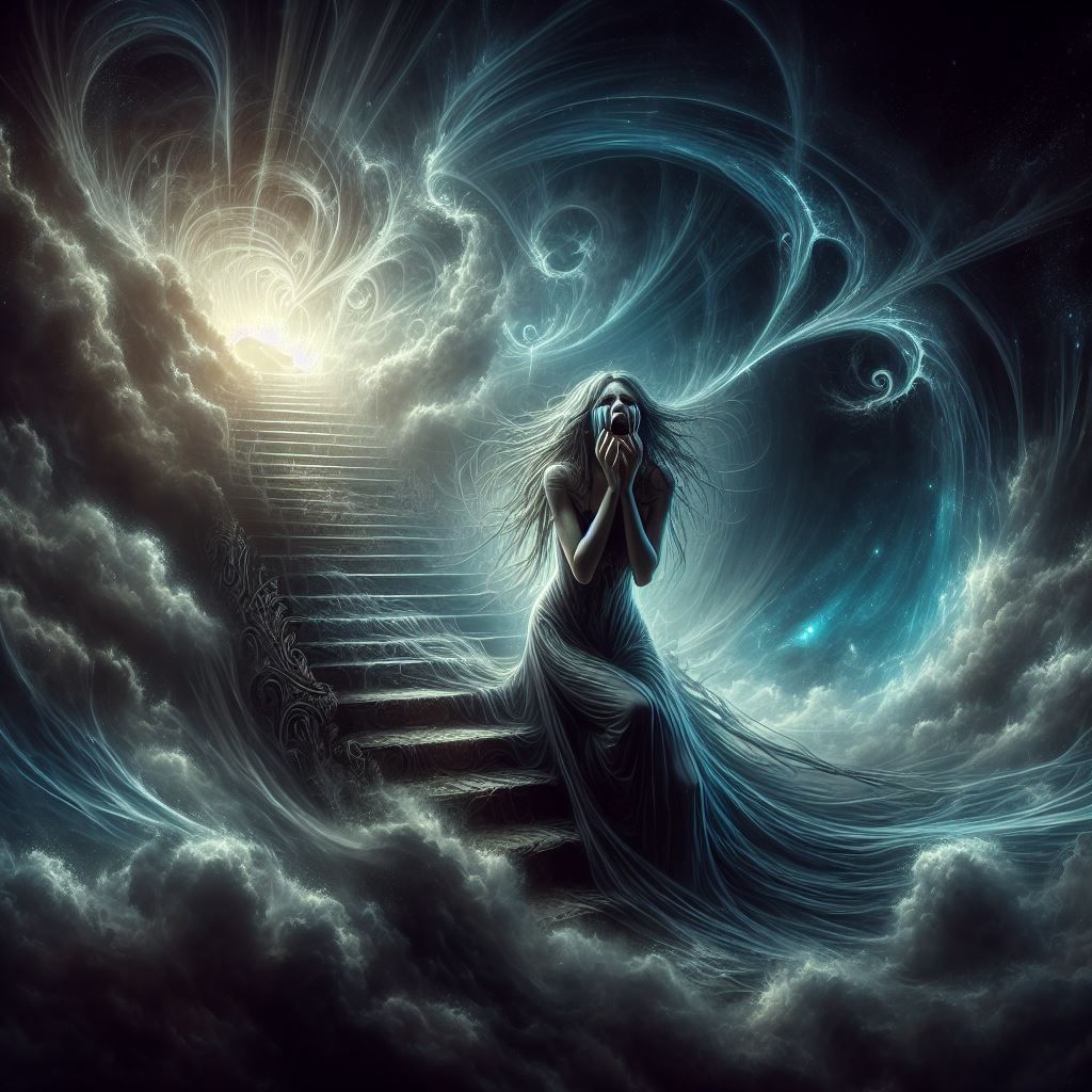 She's crying a stairway to heaven 3