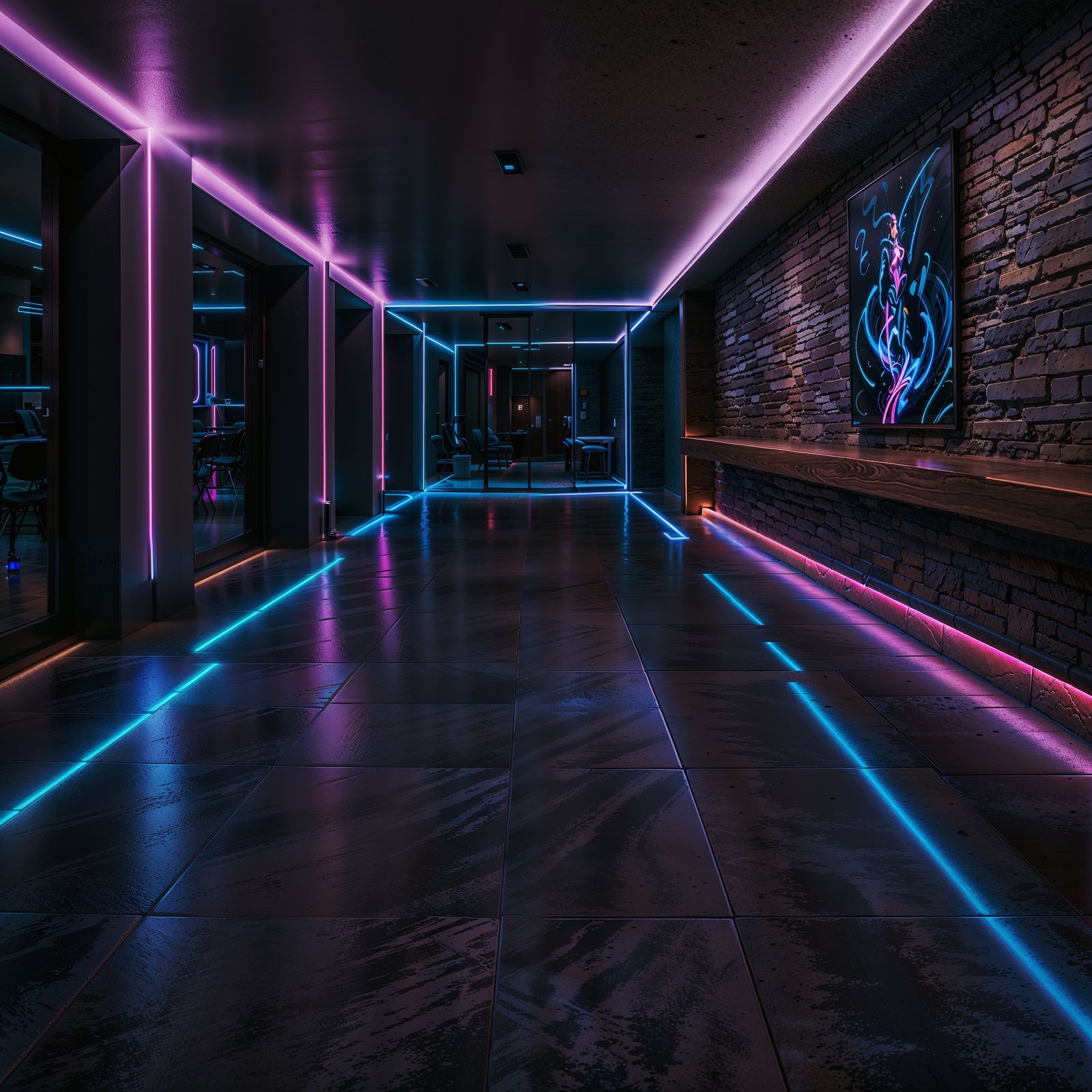 lighting effect for room and gateway