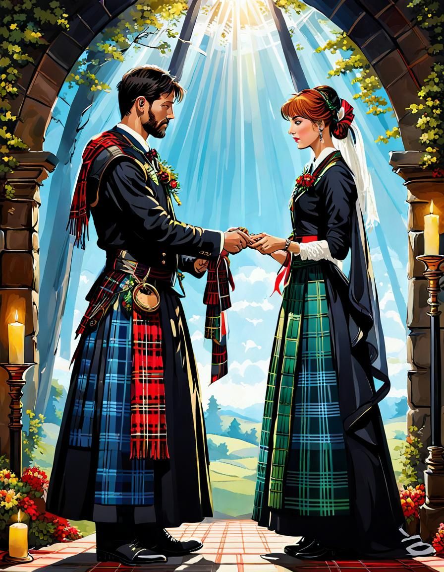 Traditional Celtic Handfasting Ceremony   by @Koffee