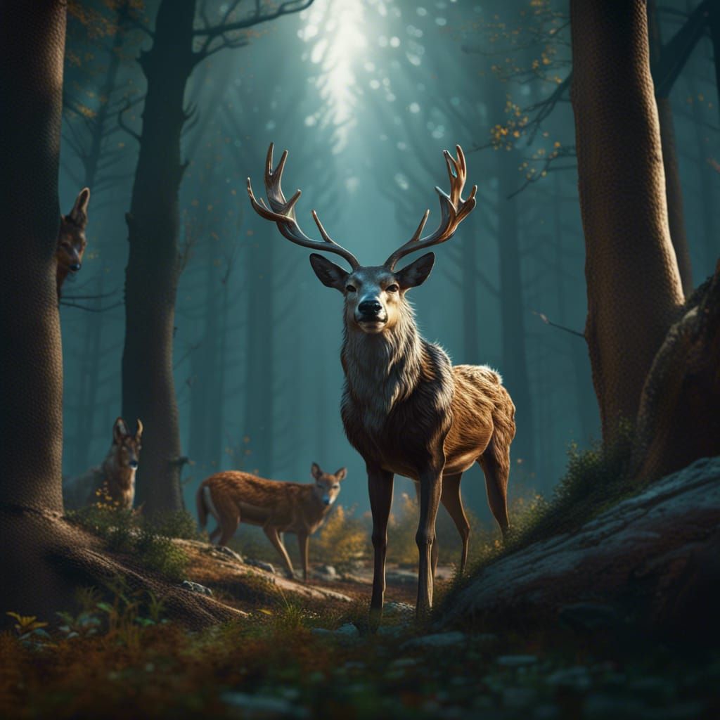 A deer - AI Generated Artwork - NightCafe Creator