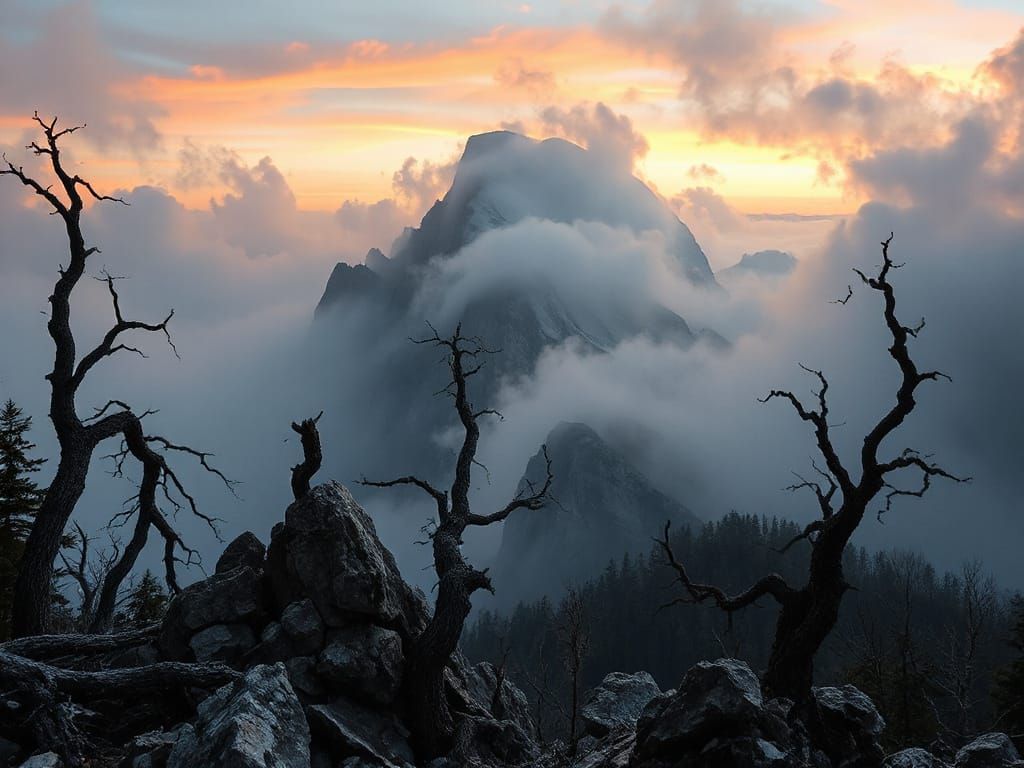 The Misty Mountain  by @Hyperborean