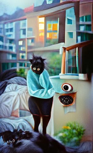 Why do I get up so early? My alarm didn’t go off yet. acryli...