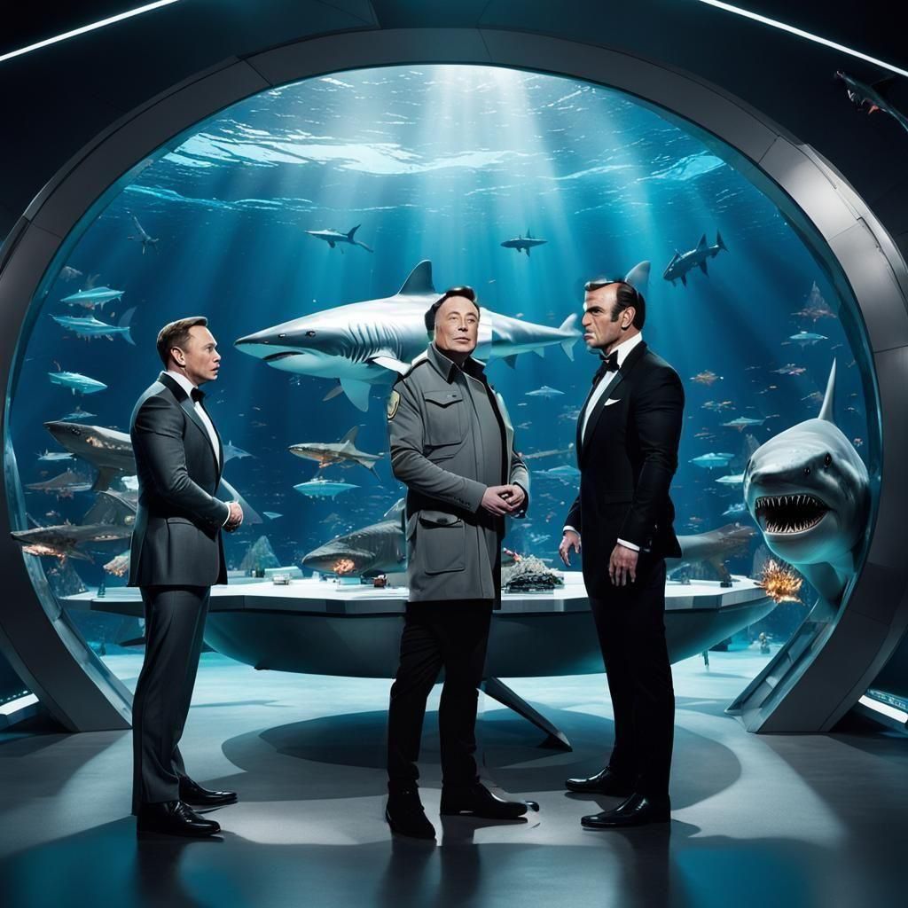Musk and Minimusk tell Bond their vilanous plan