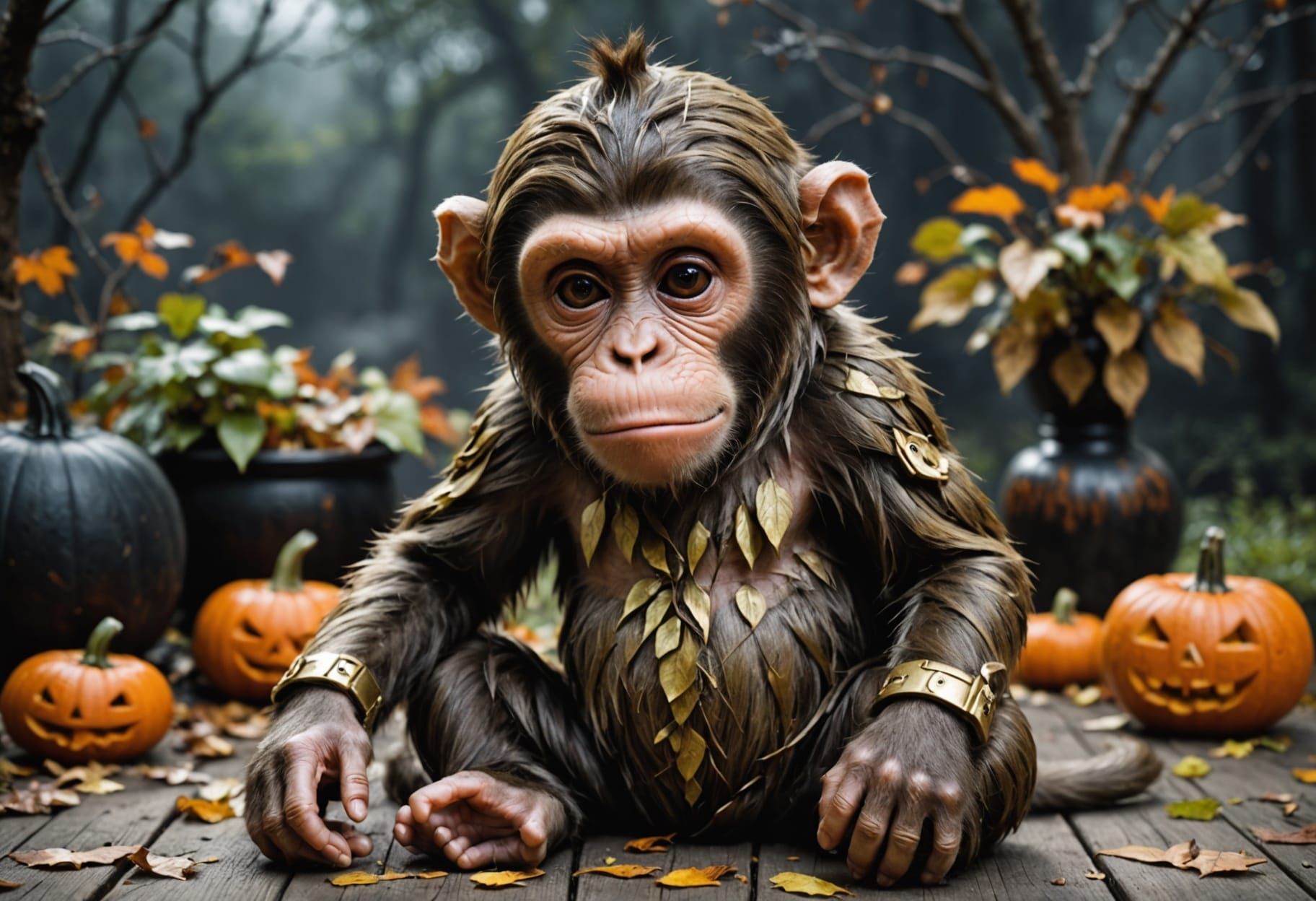 Halloween monkey