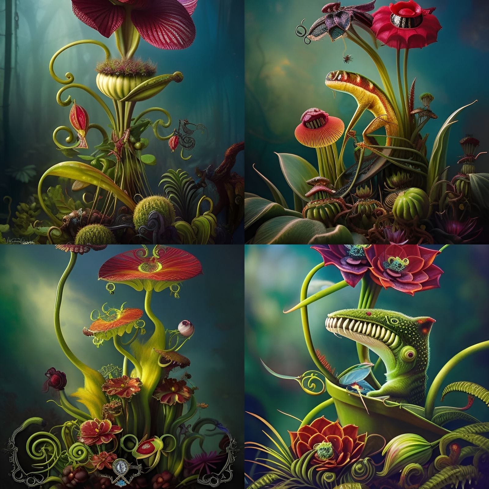 Twisted garden AI Generated Artwork NightCafe Creator