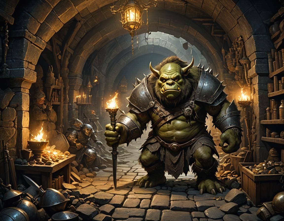 Who dare enters my lair? (Medieval Ogre)  by @forge4ward