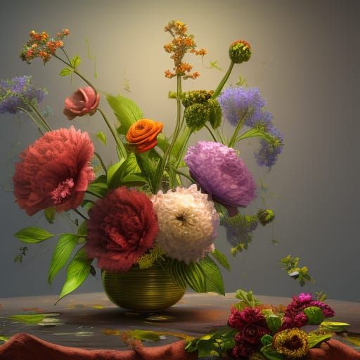 Puting the Flower in a Vase