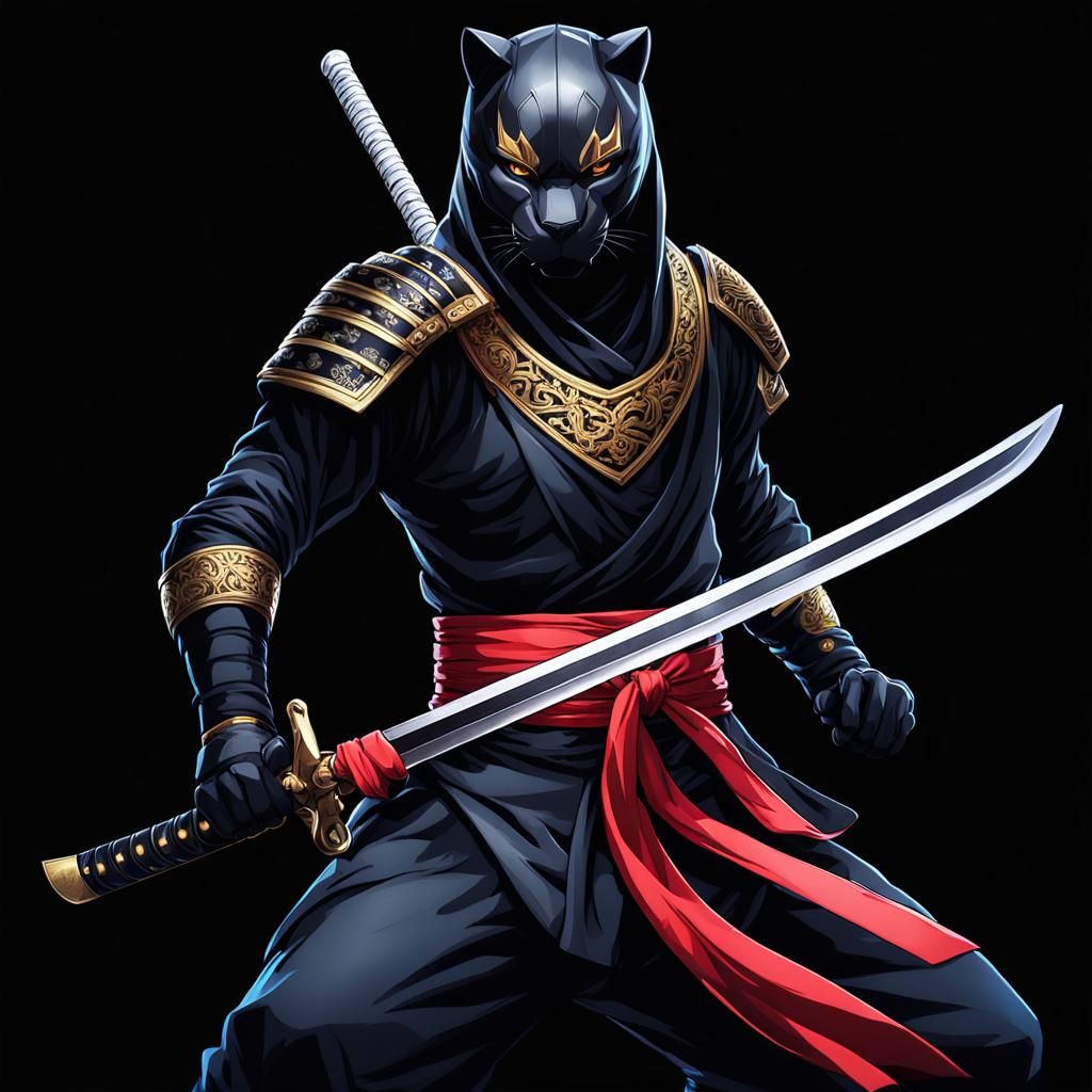 Ninja panther - AI Generated Artwork - NightCafe Creator