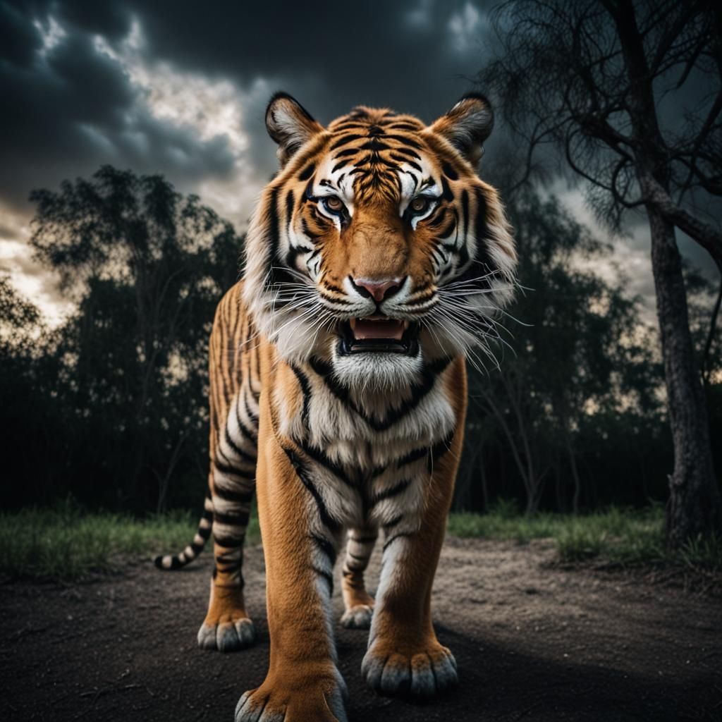 a  tiger wood  by @yann de tod
