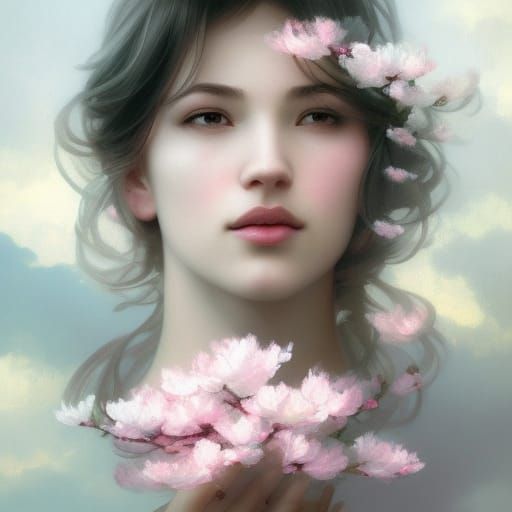 Cherry blossom goddess