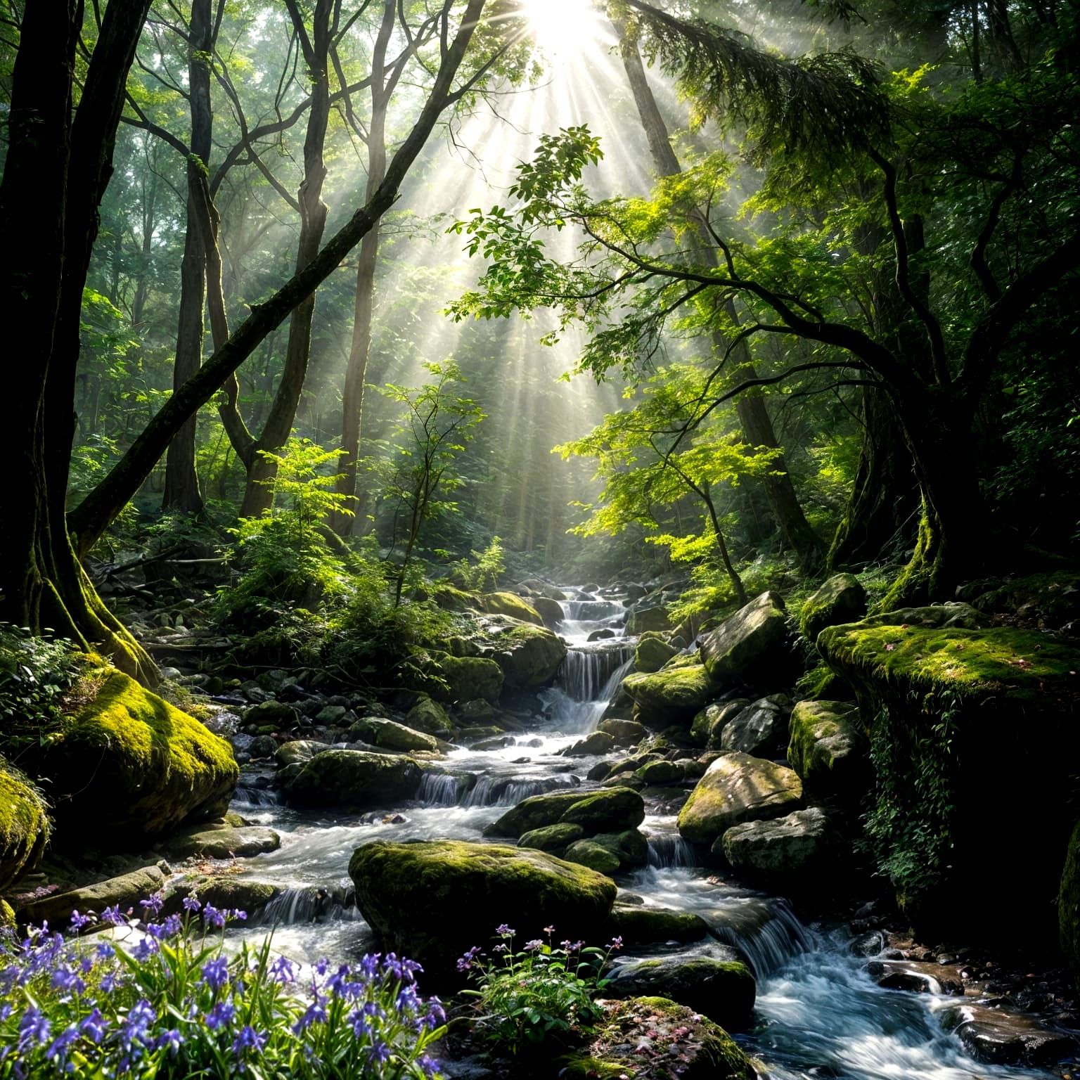 Woodland stream  by @garymac