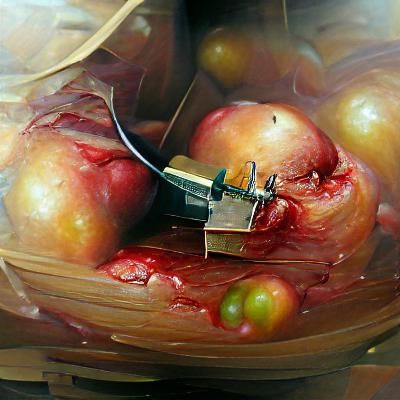 Surgery on an apple