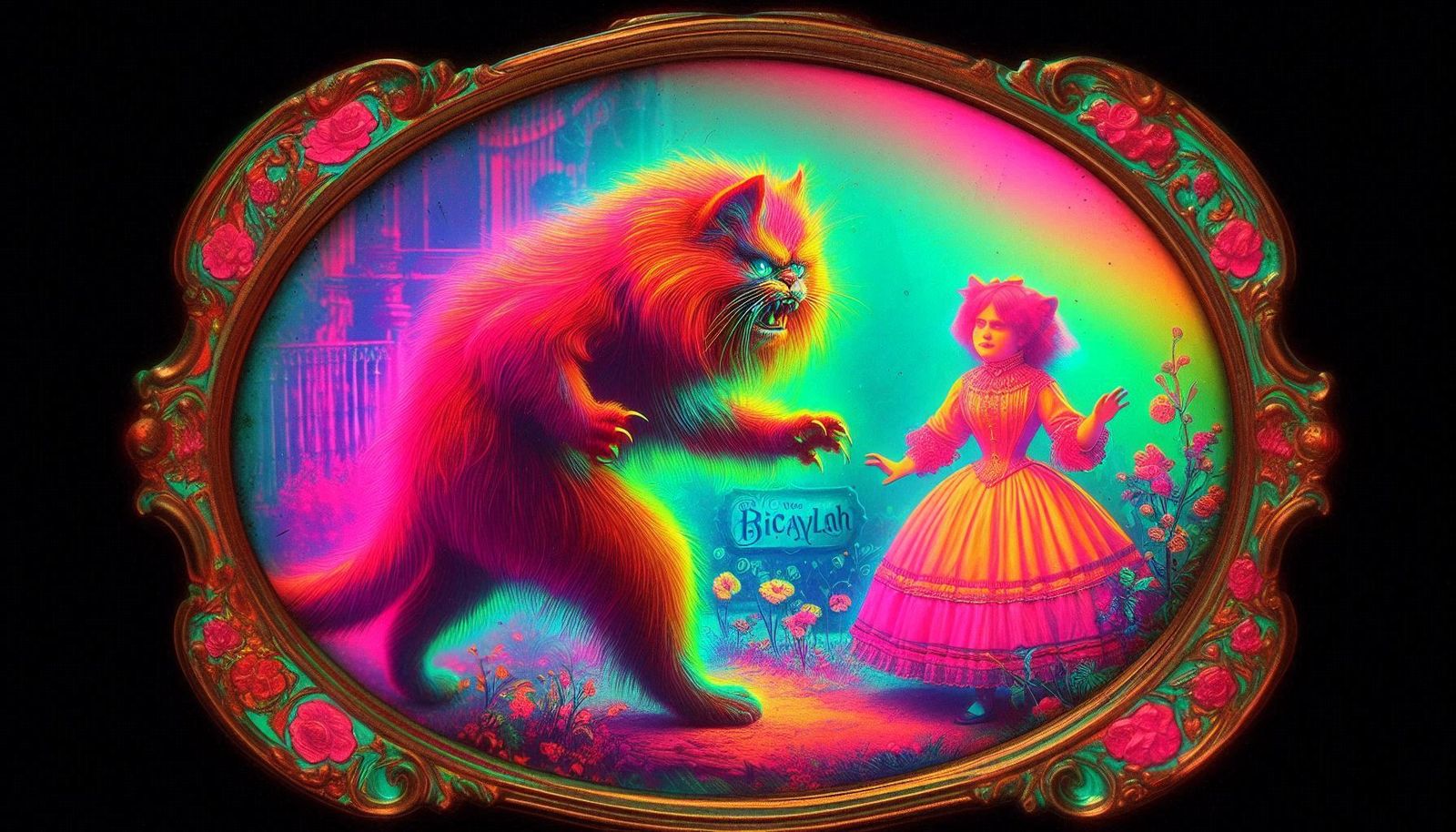 bicayla and the angry cat