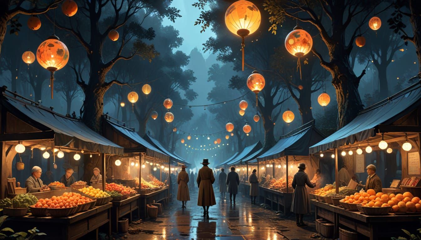 Vintage Night Market  by @Strigoi77