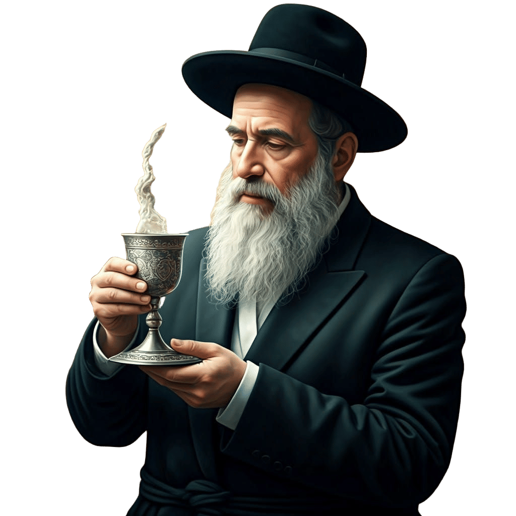 Orthodox Man Performs Kiddush in Vivid Detail