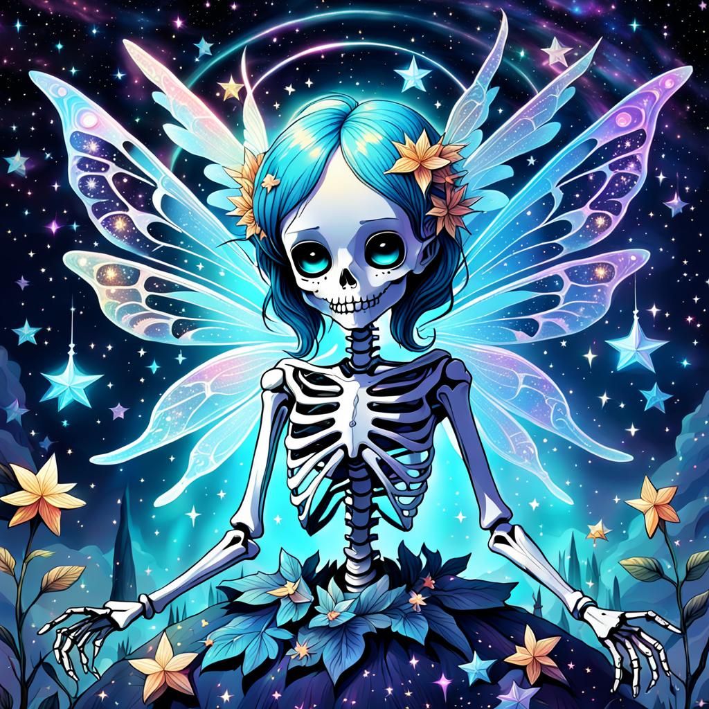 Skeleton Fairy - Ai Generated Artwork - Nightcafe Creator