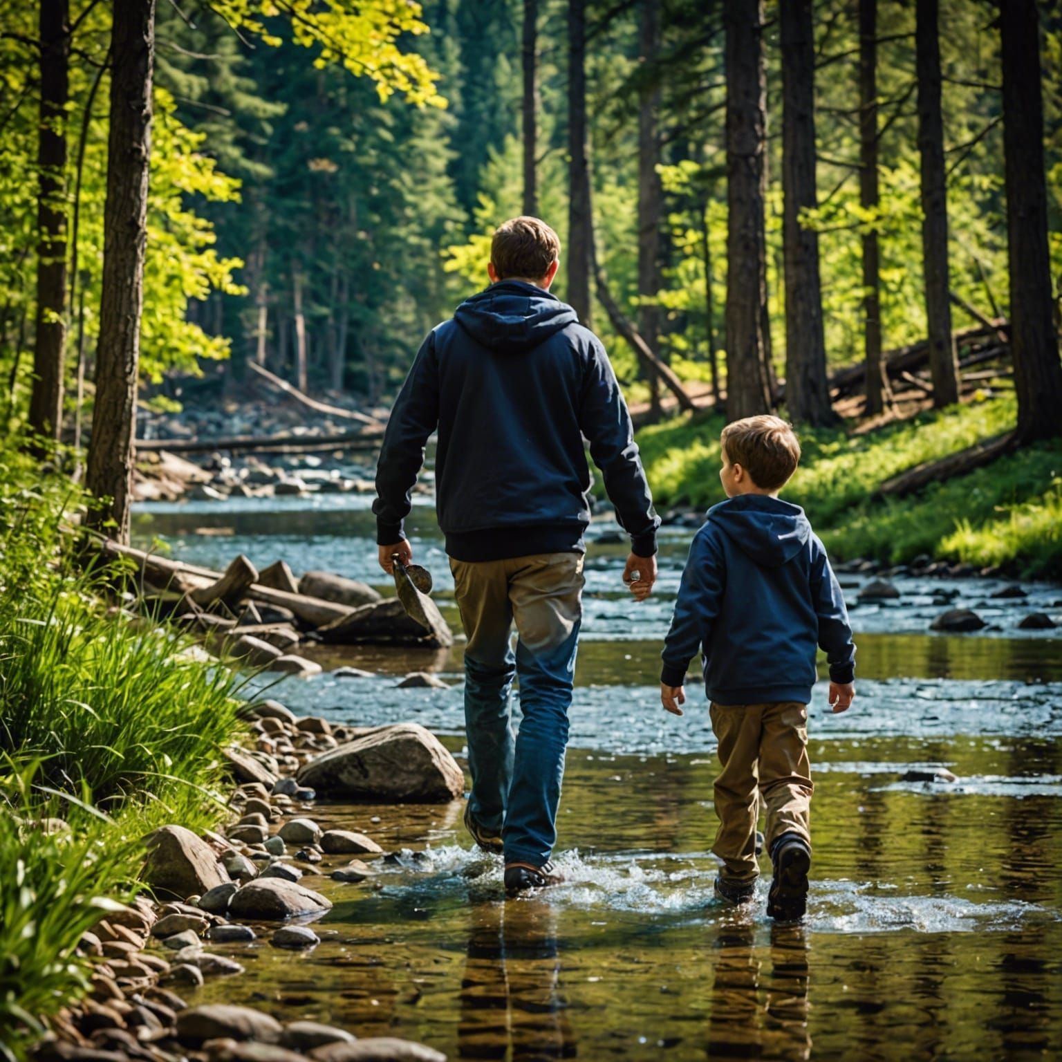 Skipping rocks with Dad  by @Mike Ritchie