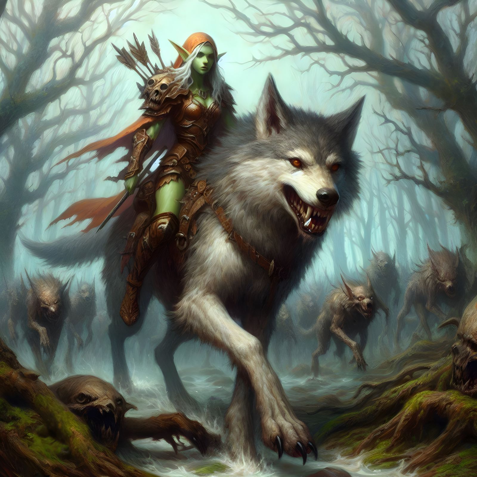 Goblin Warg Rider #4