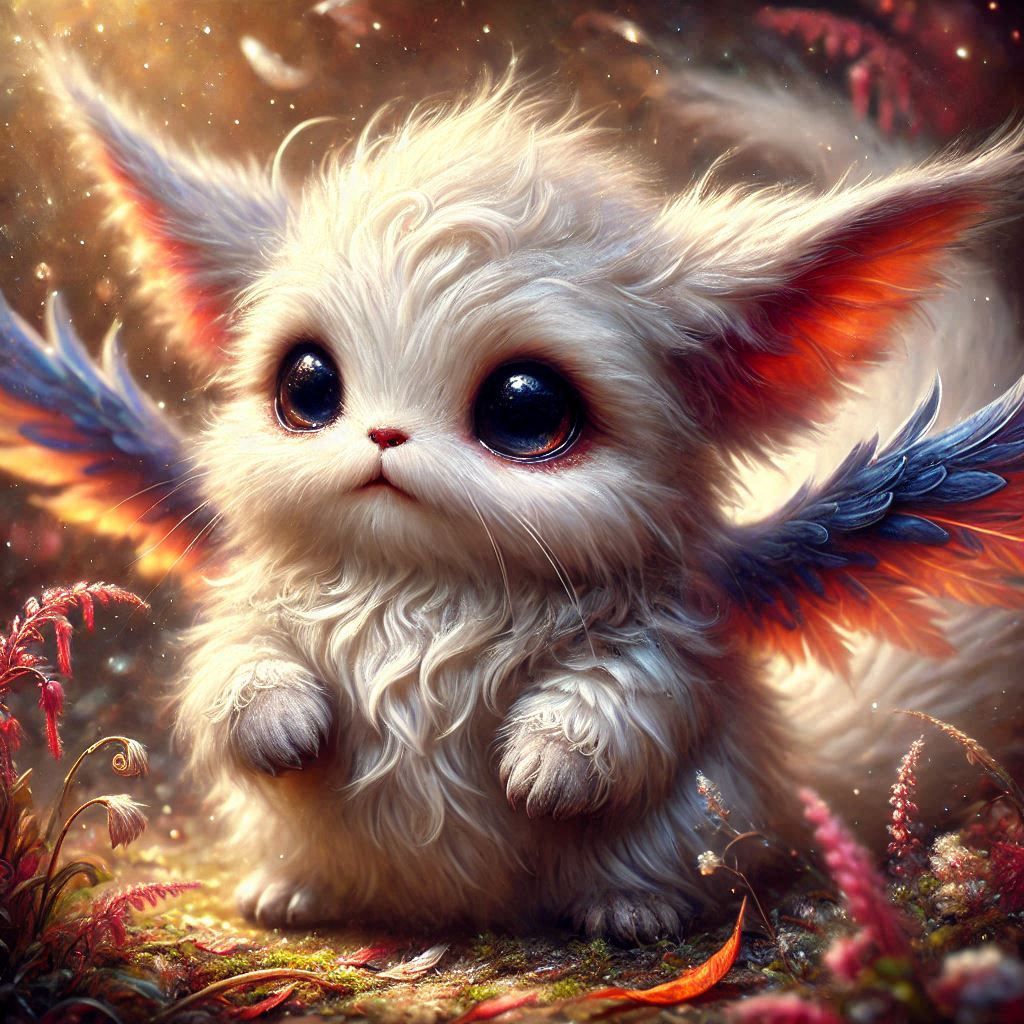 adorable fairy-tale fantasy creature portrait..
