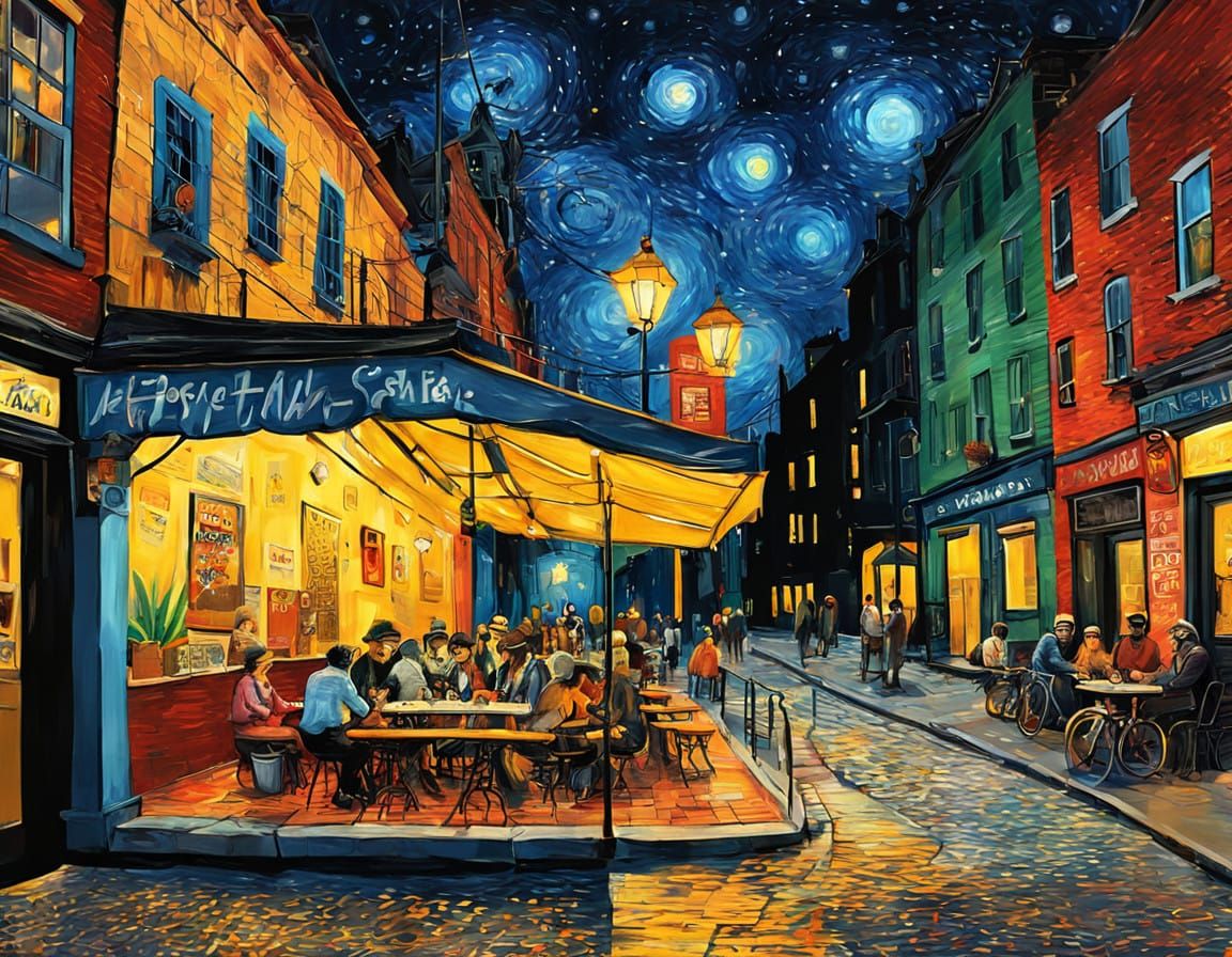  Van Gogh's Cafe.  by @Darth Grouch