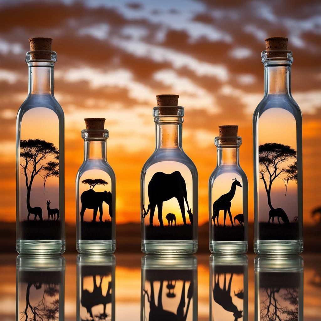 African sunset series