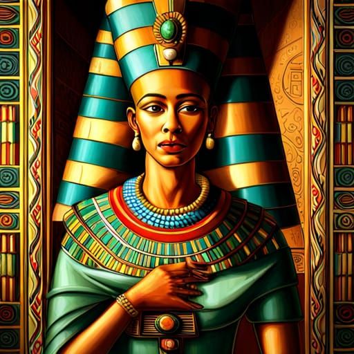Queen Nefertiti - AI Generated Artwork - NightCafe Creator