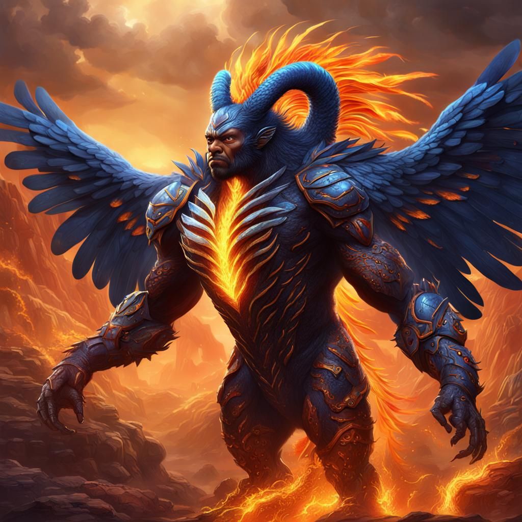 transformation from a caterpillar to a Phoenix