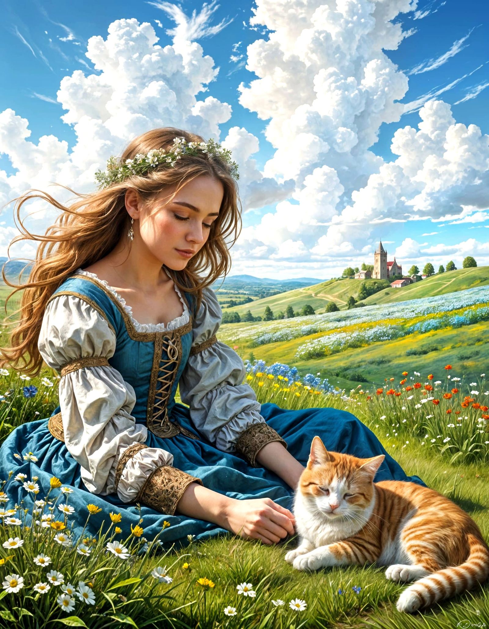 A Peaceful Spring Day  by @Mr_Anime Manga