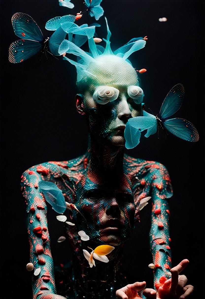 Surreal Situationist Photography with Glitter Glitch Effects