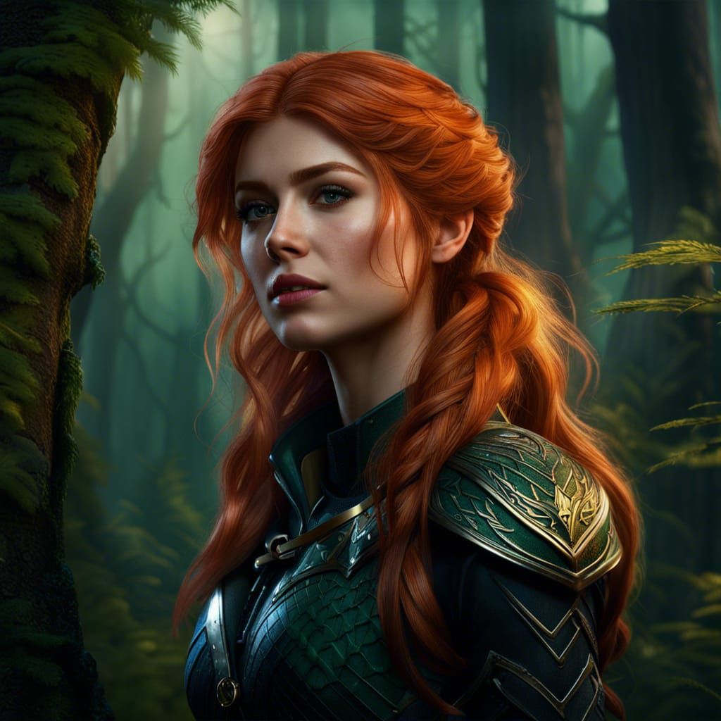 Katherine, female ranger - AI Generated Artwork - NightCafe Creator