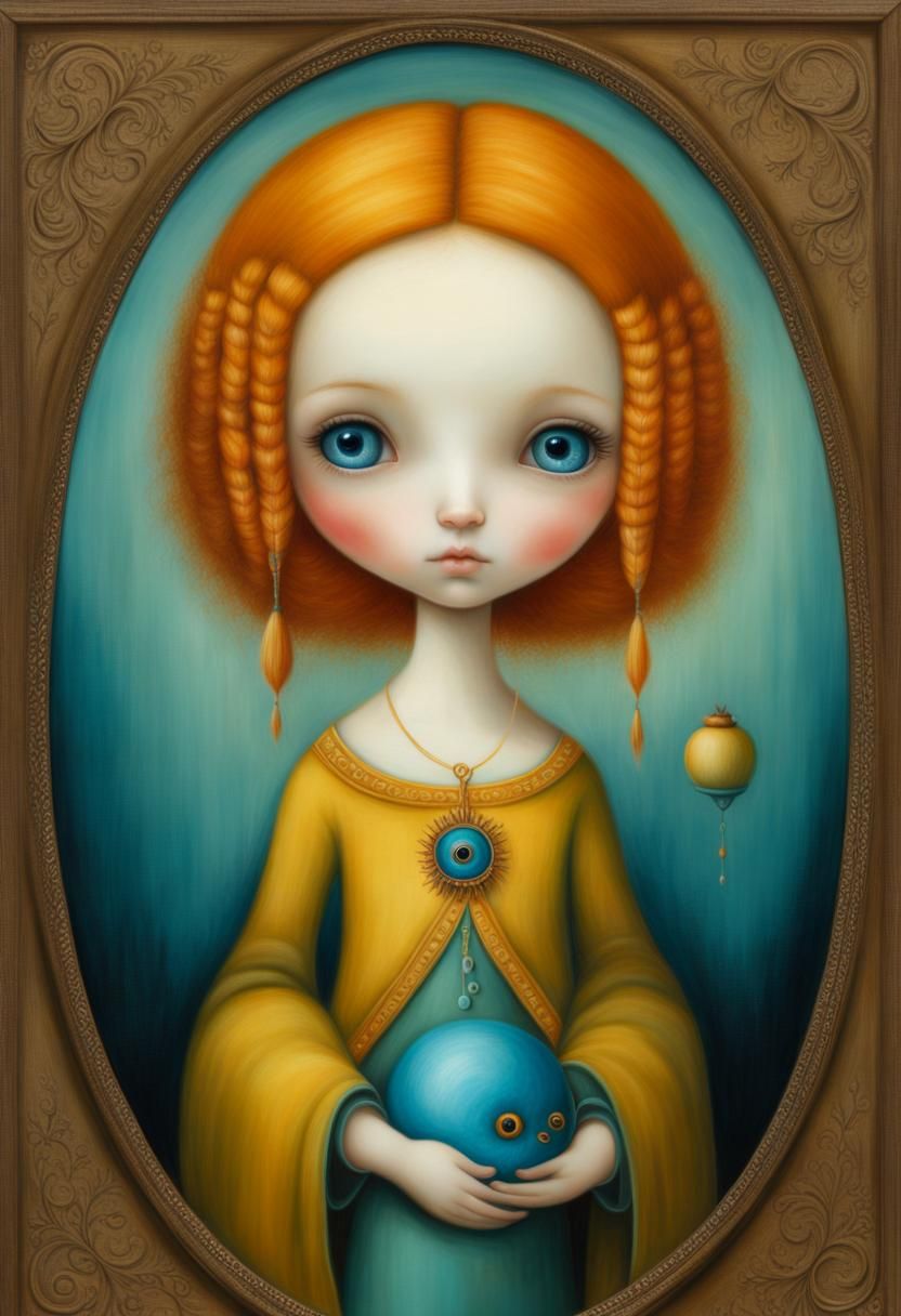 4 Pictures (3/4) of a sad girl similar to Nicoletta Ceccoli