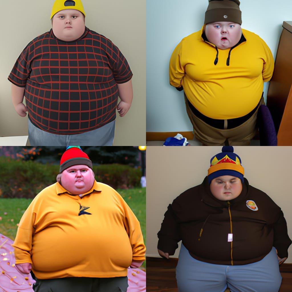 Eric Cartman in real life - AI Generated Artwork - NightCafe Creator