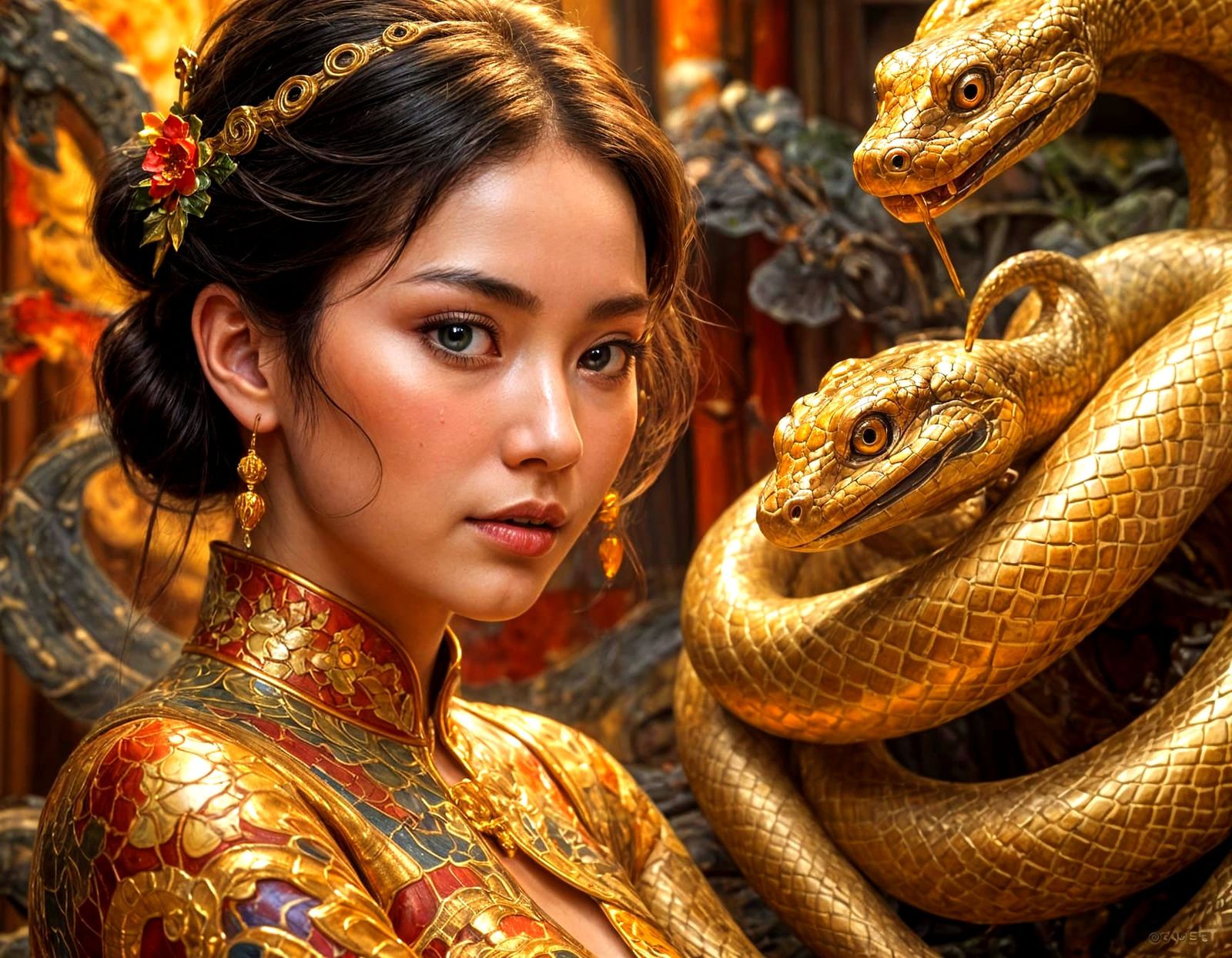 Year of the Snake  by @Lennis