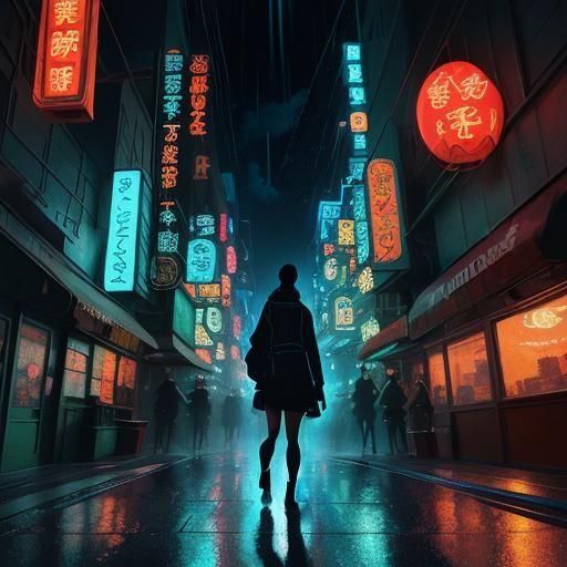 R2D2 on Coruscant in Anime-Inspired Comic Book Art