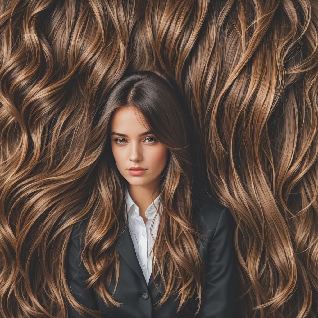 Hair. A lot of hair.  by @RJself