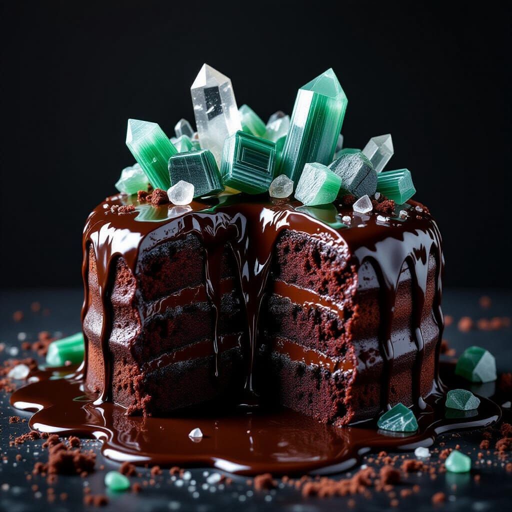 Chocolate mint cake  by @nonaivo